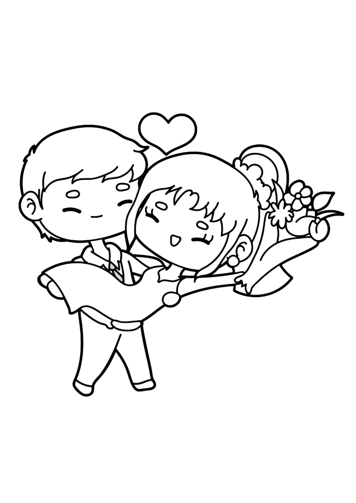 Barbie And Ken Wedding Coloring Page