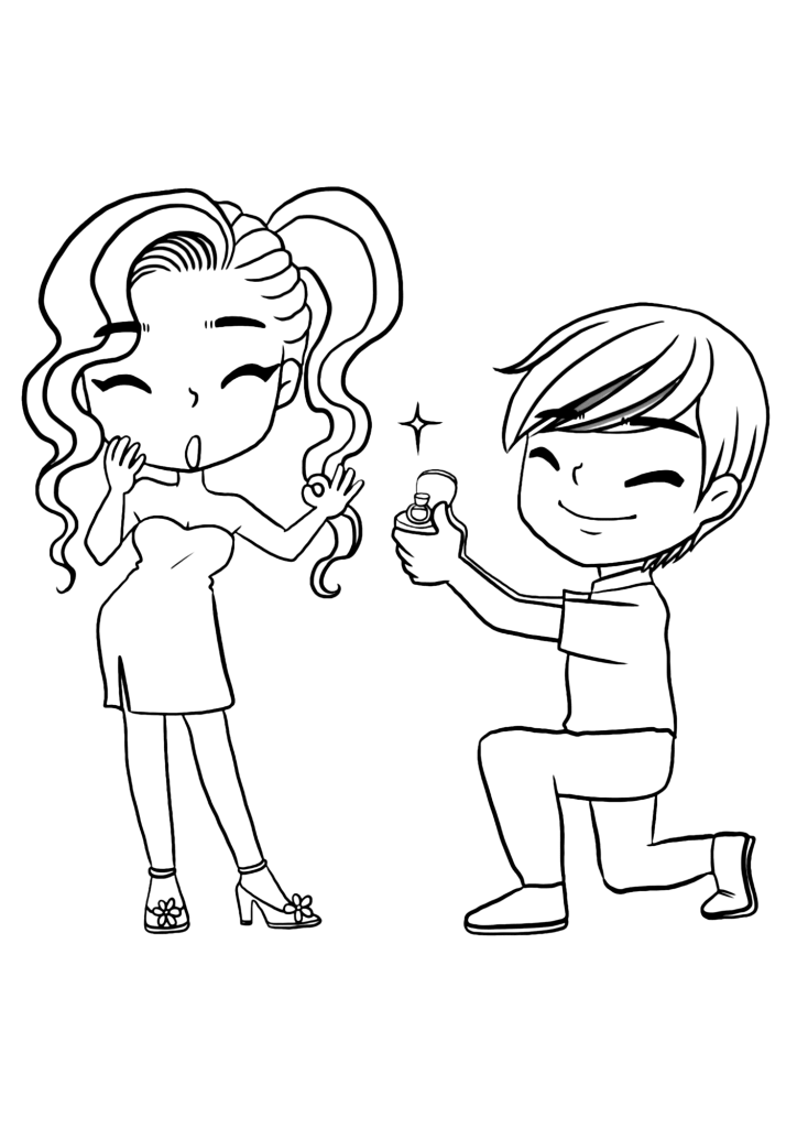 Barbie Wedding Ring Coloring Pages