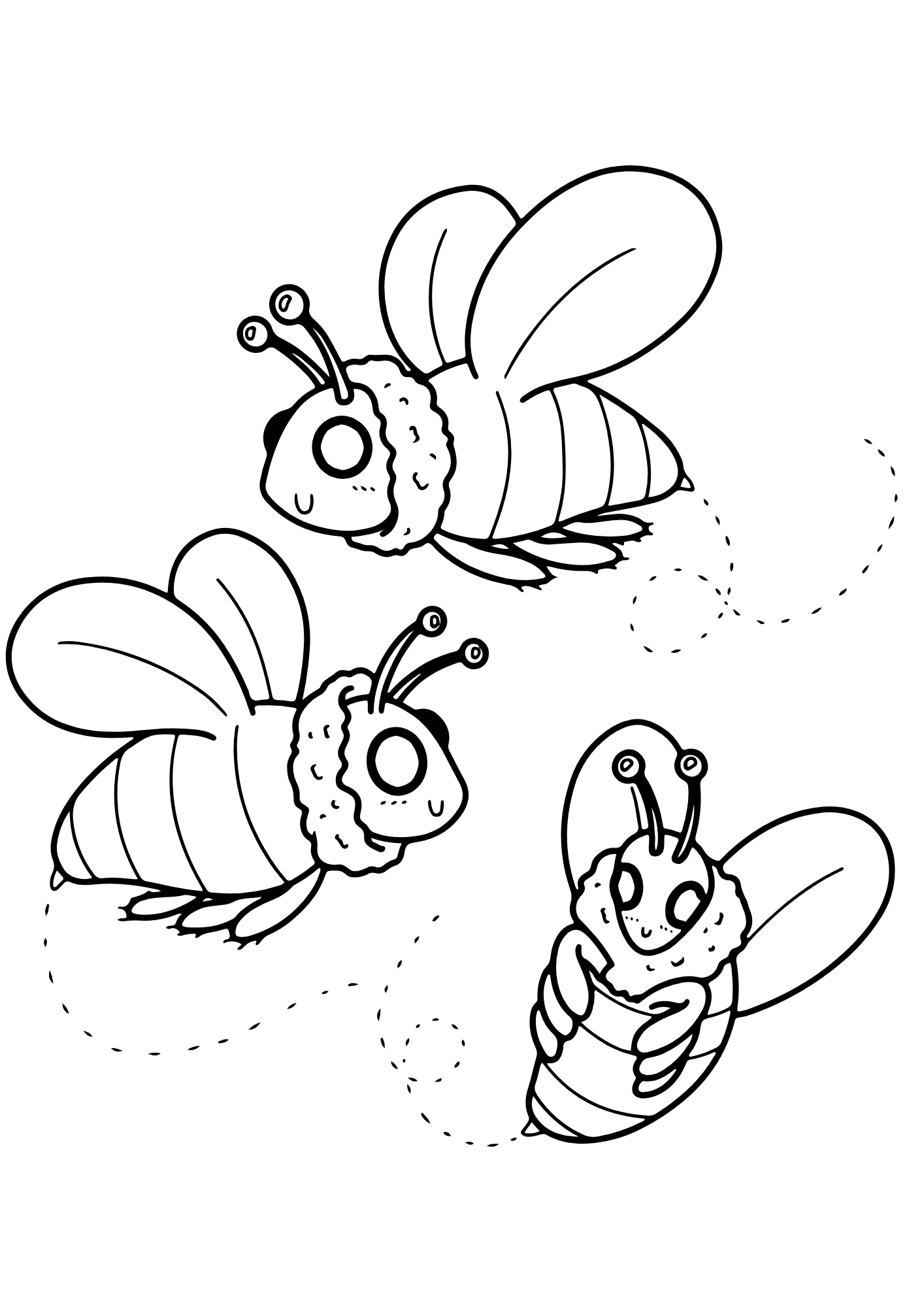 Bees Mine Coloring Pages