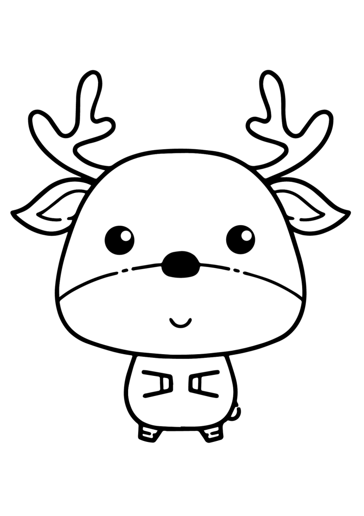 Buck Realistic Deer Coloring Pages