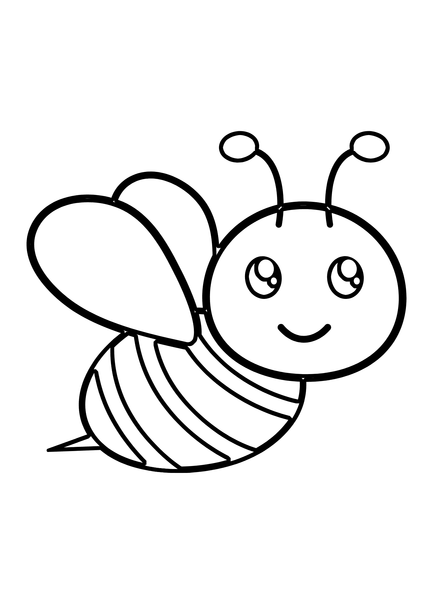 Bbumble Bee Coloring Pages