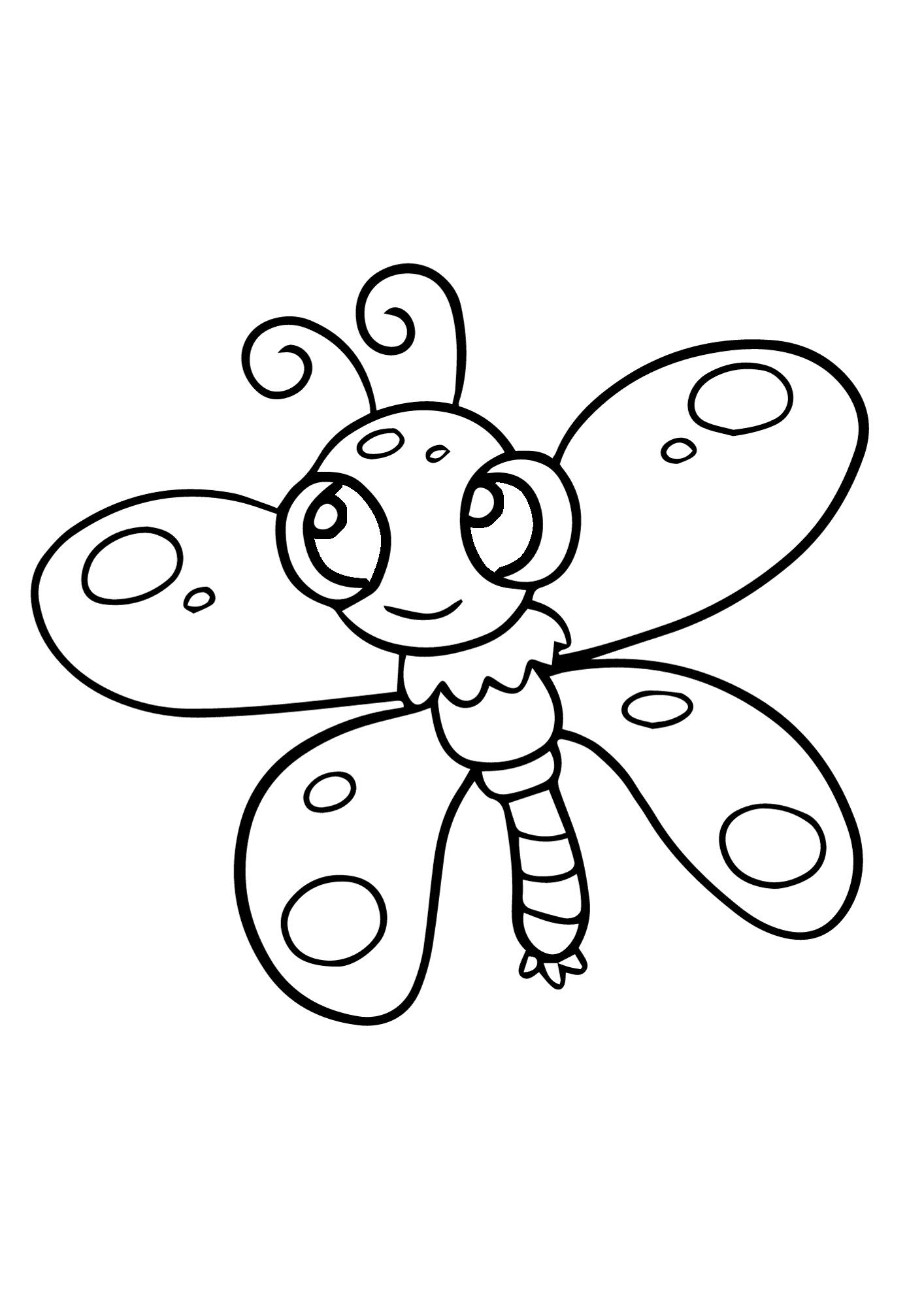 Butterfly Picture Coloring Page