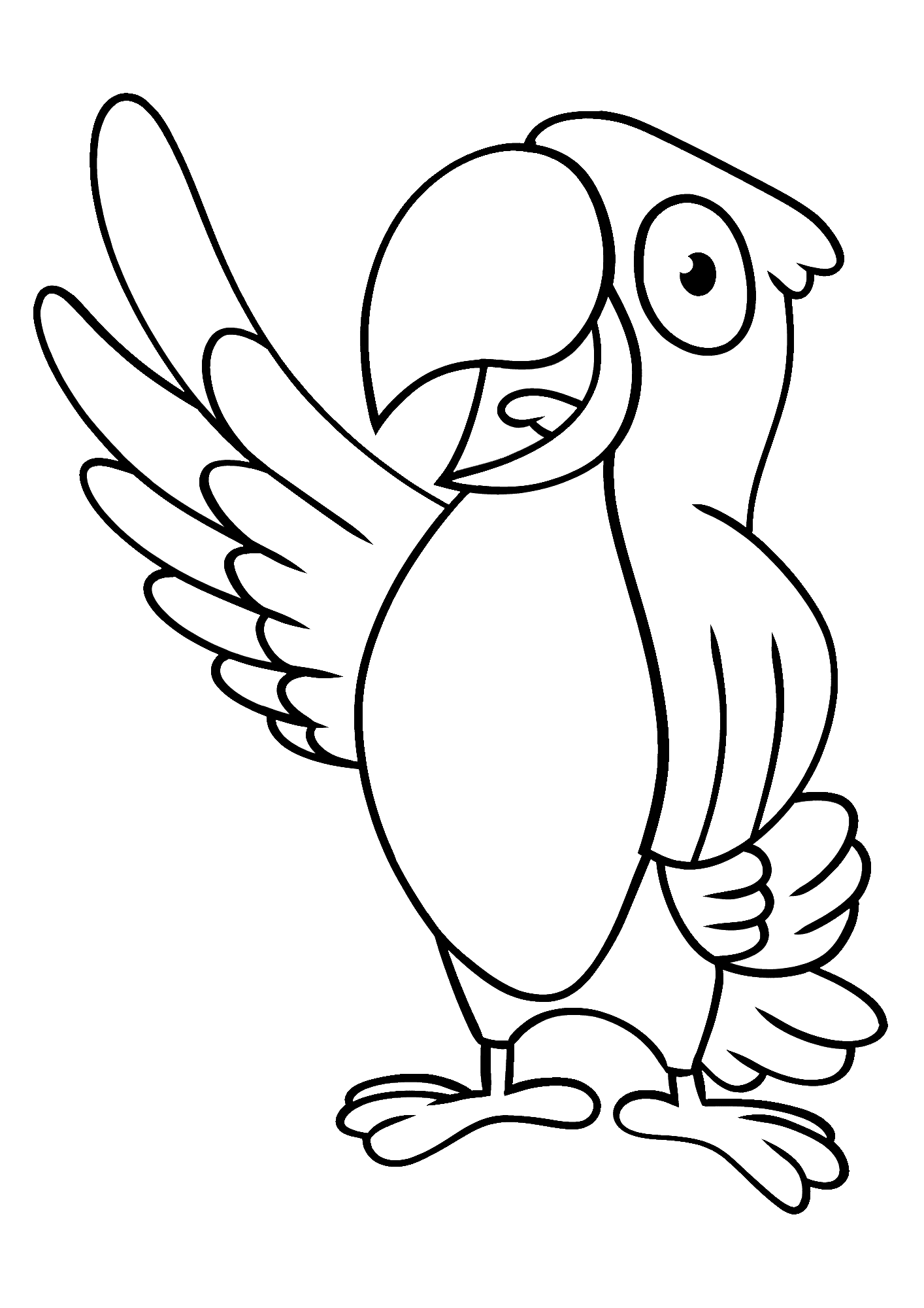 Cockatoo White Coloring Page
