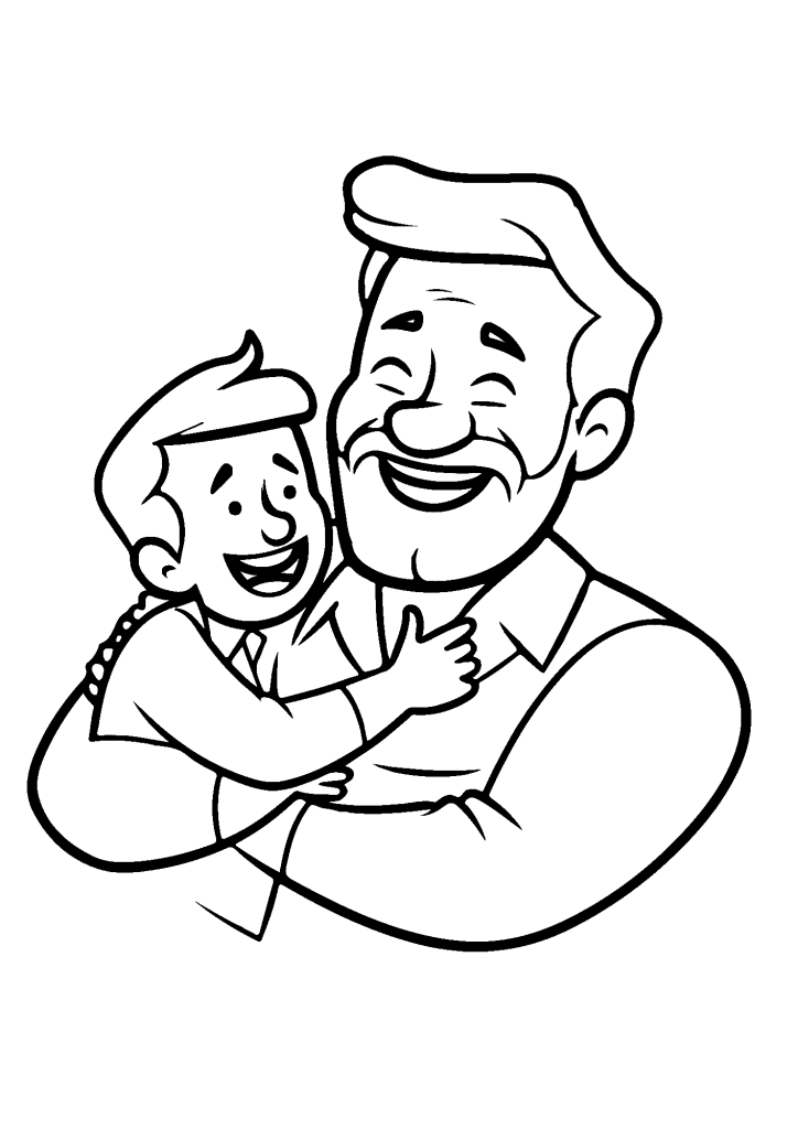 Cute Father's Day Coloring Pages