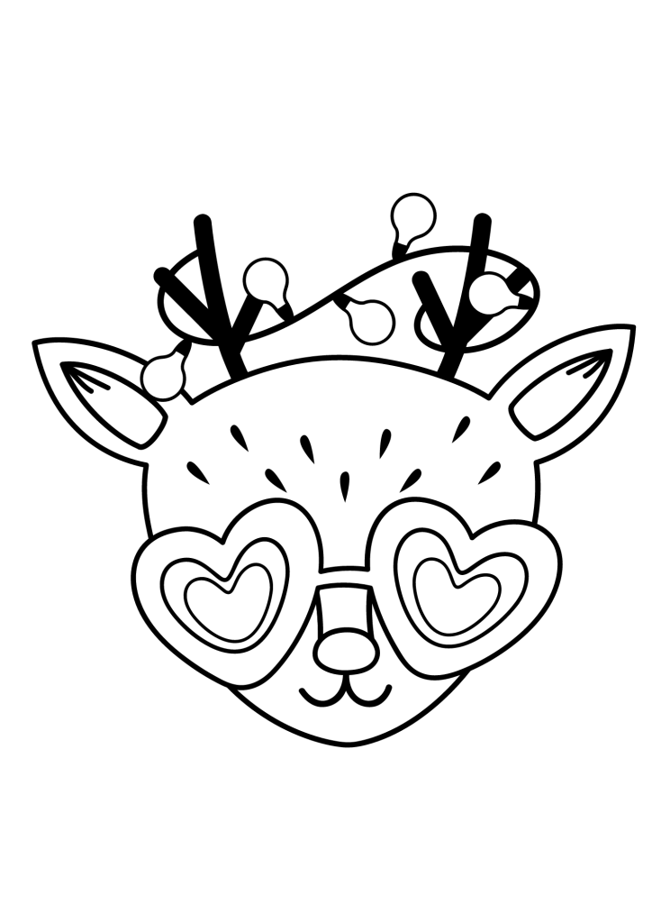 Deer Picture Coloring Page