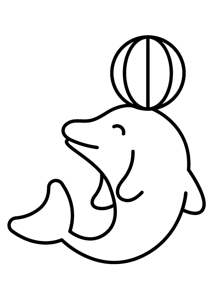 Dolphin Play All Coloring Page