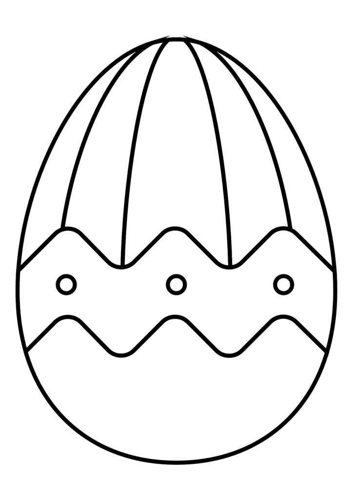 Easter Egg Drawing Coloring Page