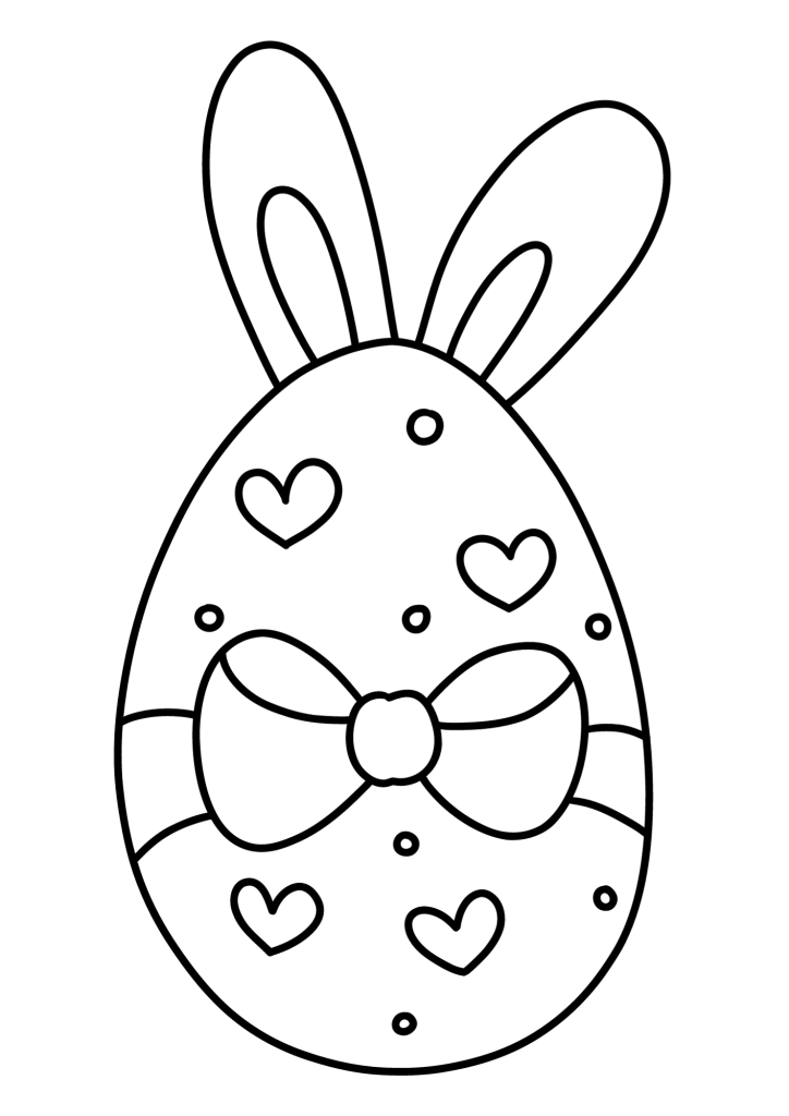 Easter Egg Picture Coloring Page