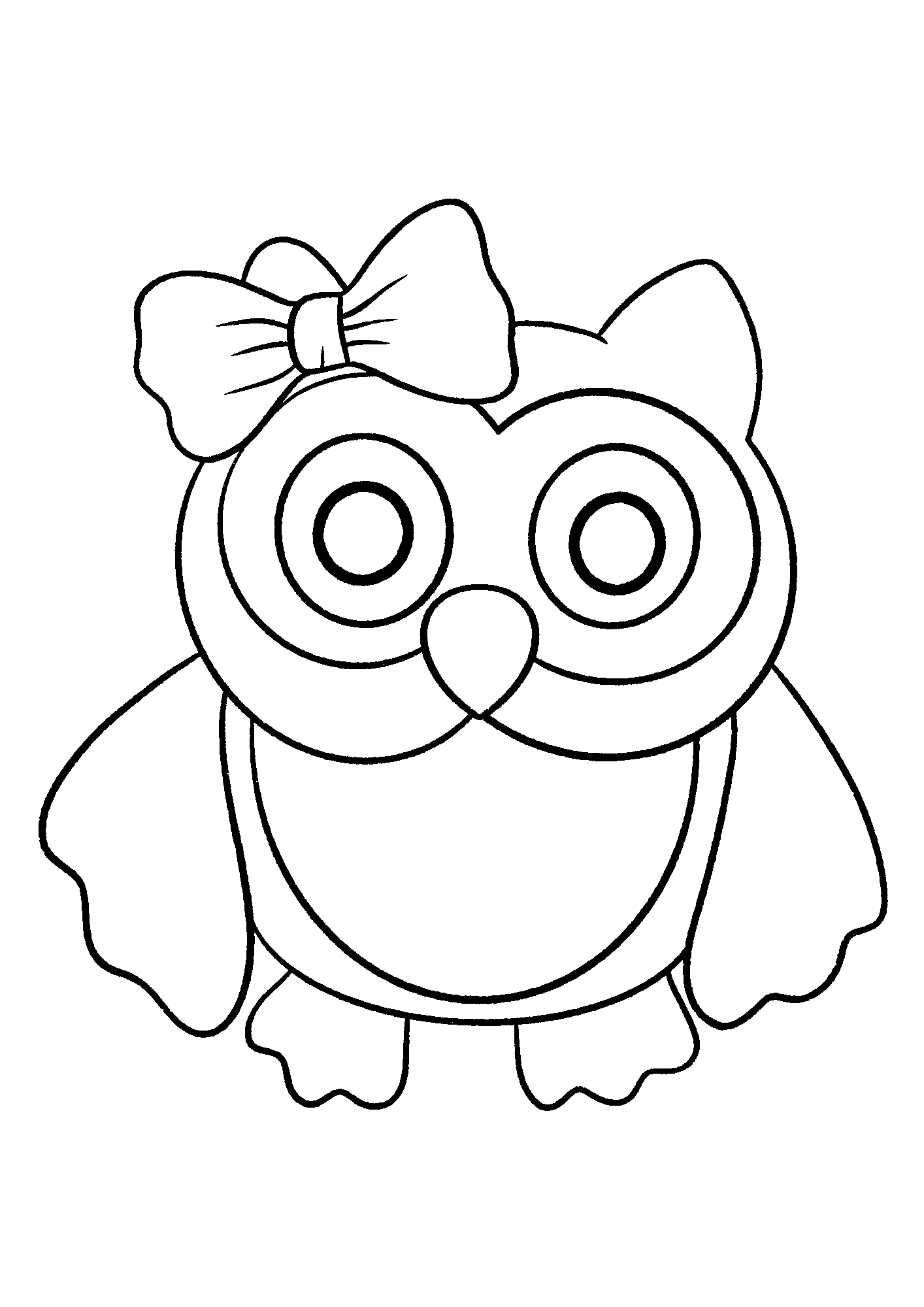 Fall Owl Coloring Pages