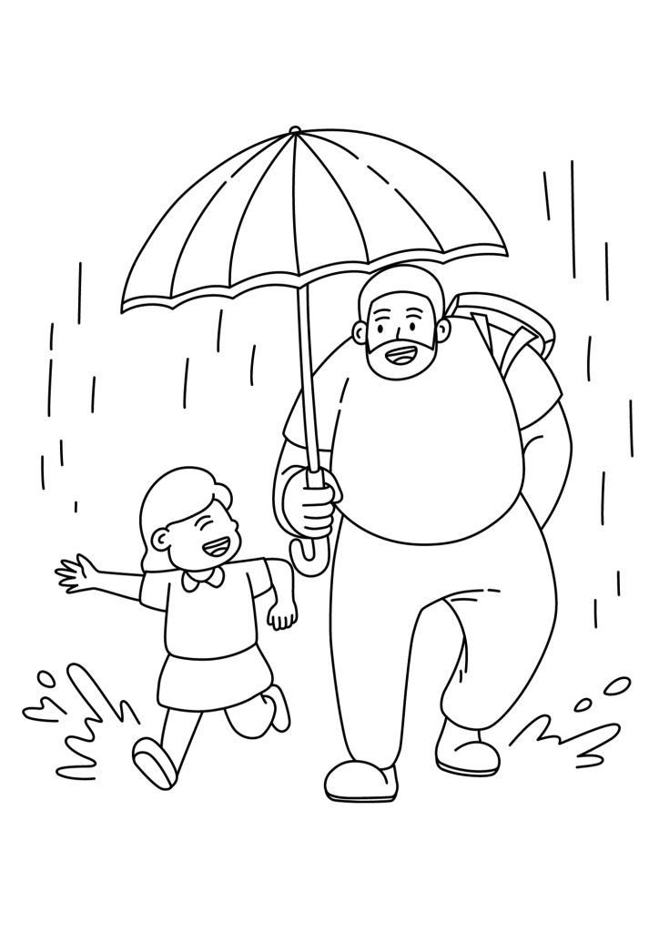 Father's Day Printable For Kids Coloring Pages