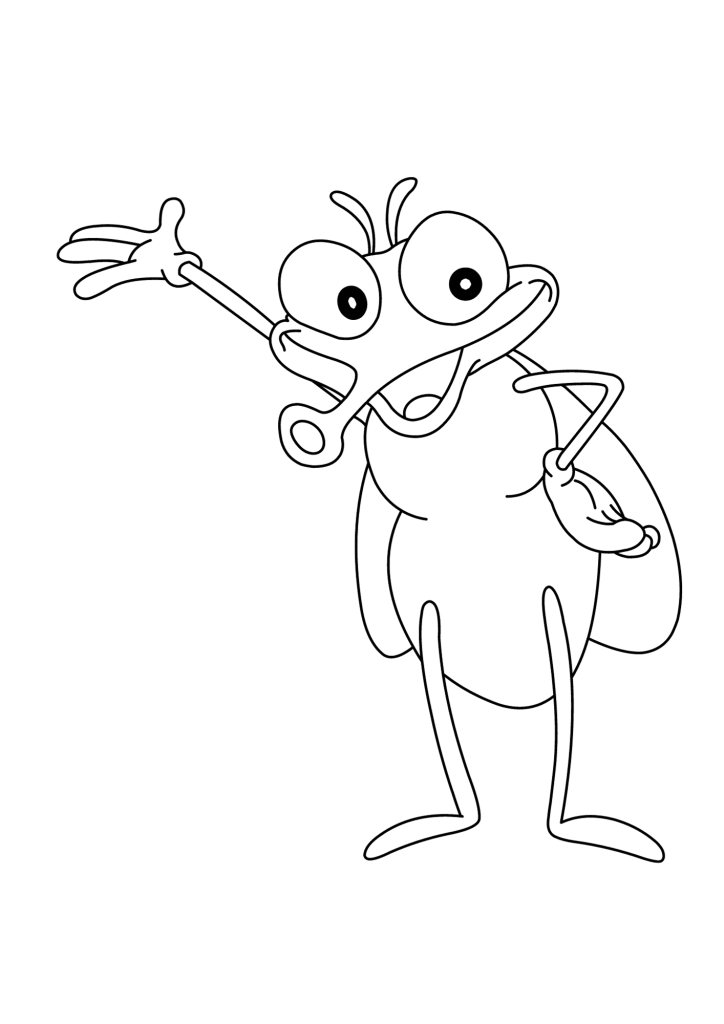 Fly Beetles Coloring Page