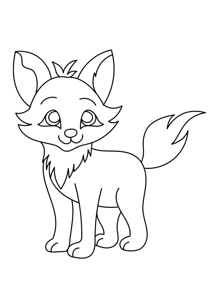 Fox Animal Coloring Page