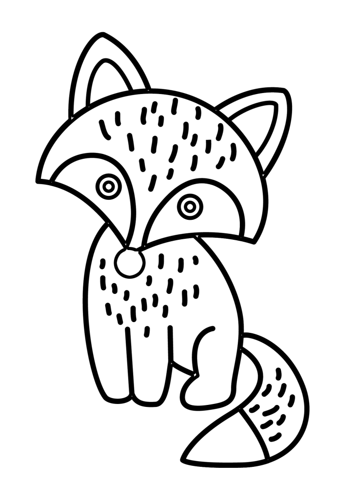 Fox Image Coloring Page