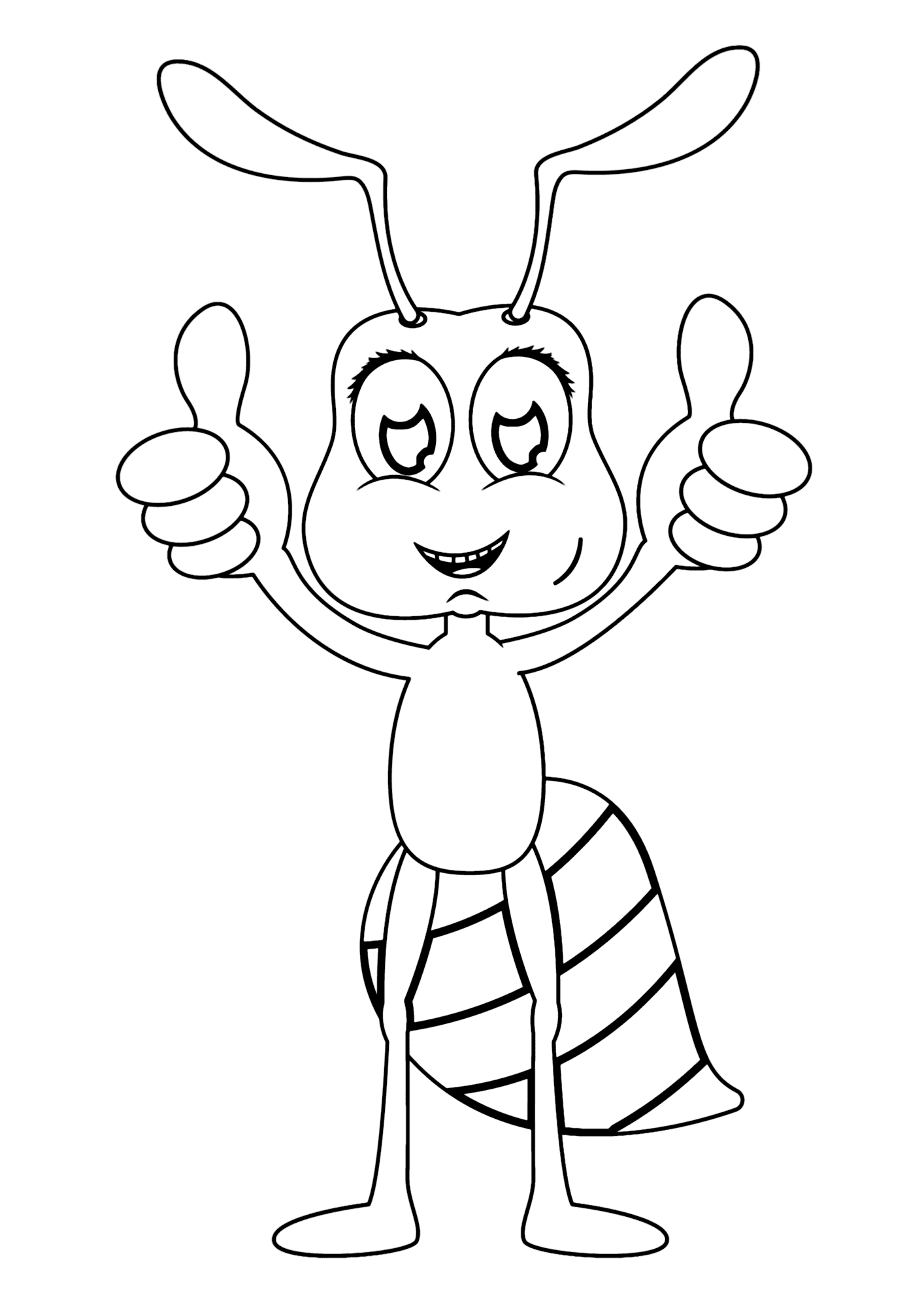 Free Ant Coloring Pages