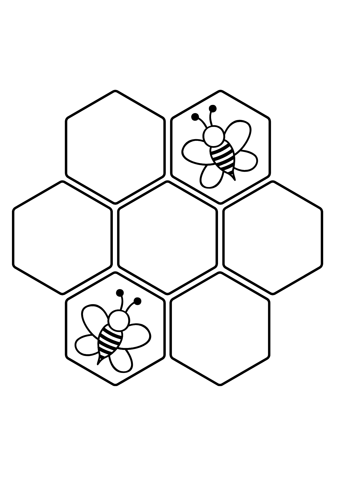 Free Bee Coloring Pages