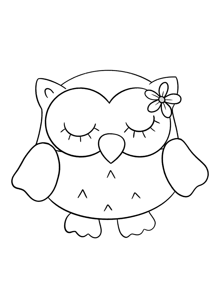 Great Horned Owl Coloring Page