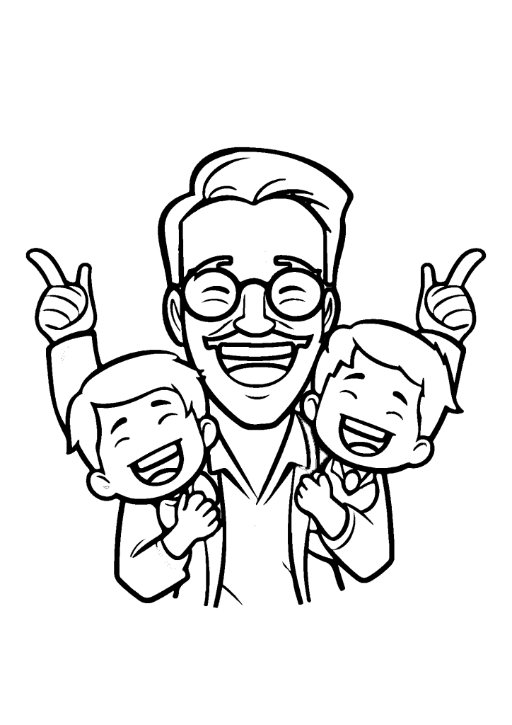 Happy Father's Day Grandpa Coloring Pages