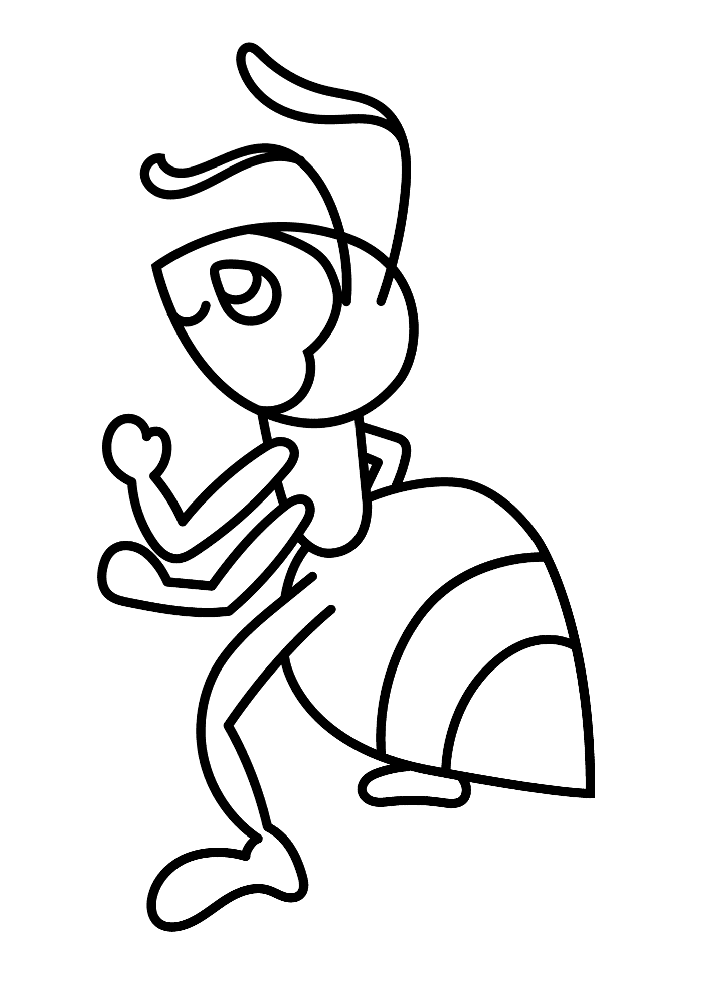 Love Ant Coloring Page