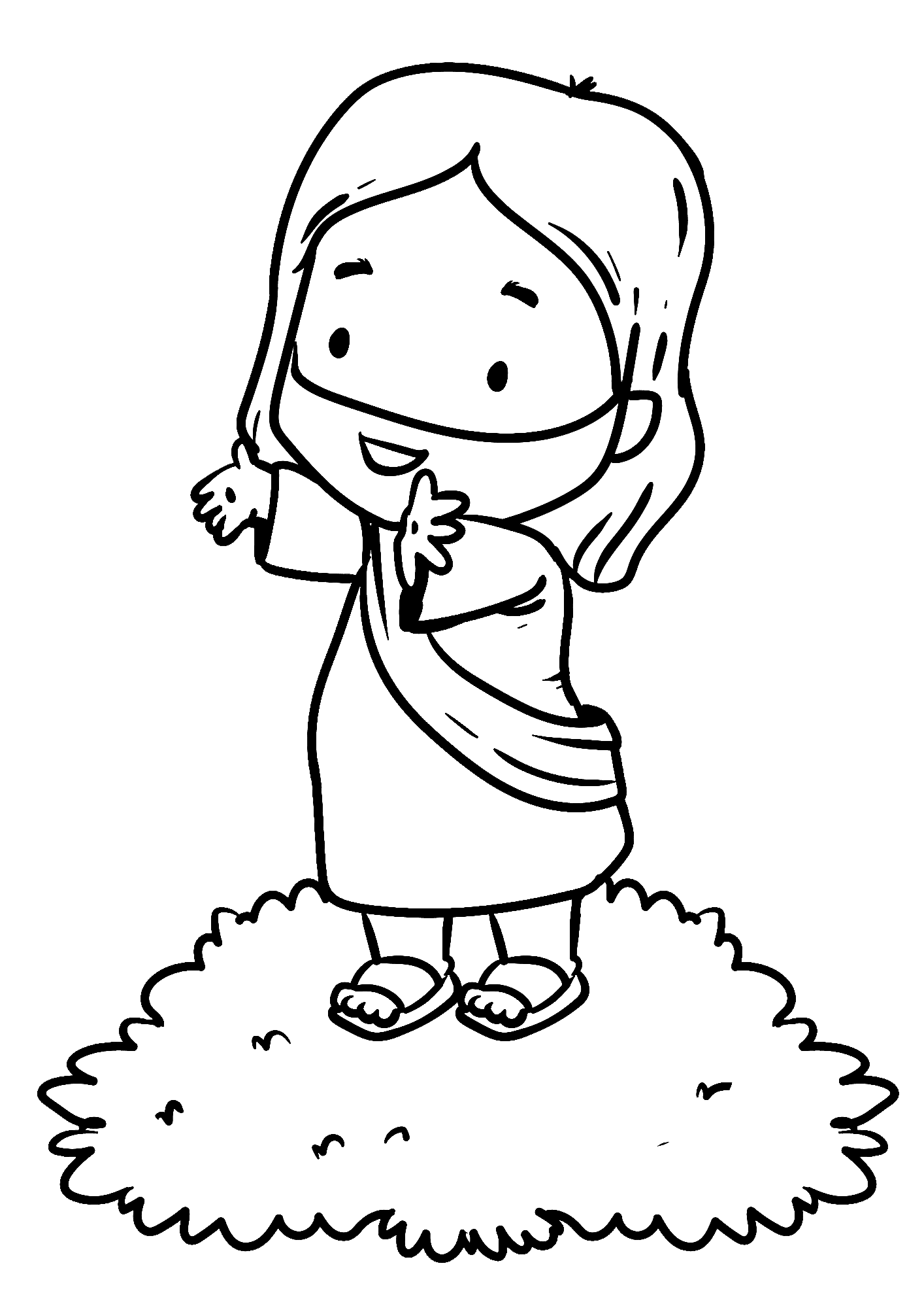 Love Jesus Coloring Page