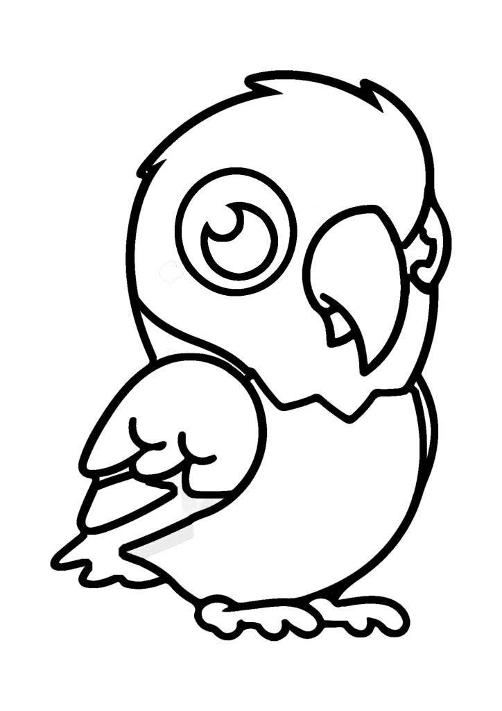 Lovely Cockatoo Coloring Page