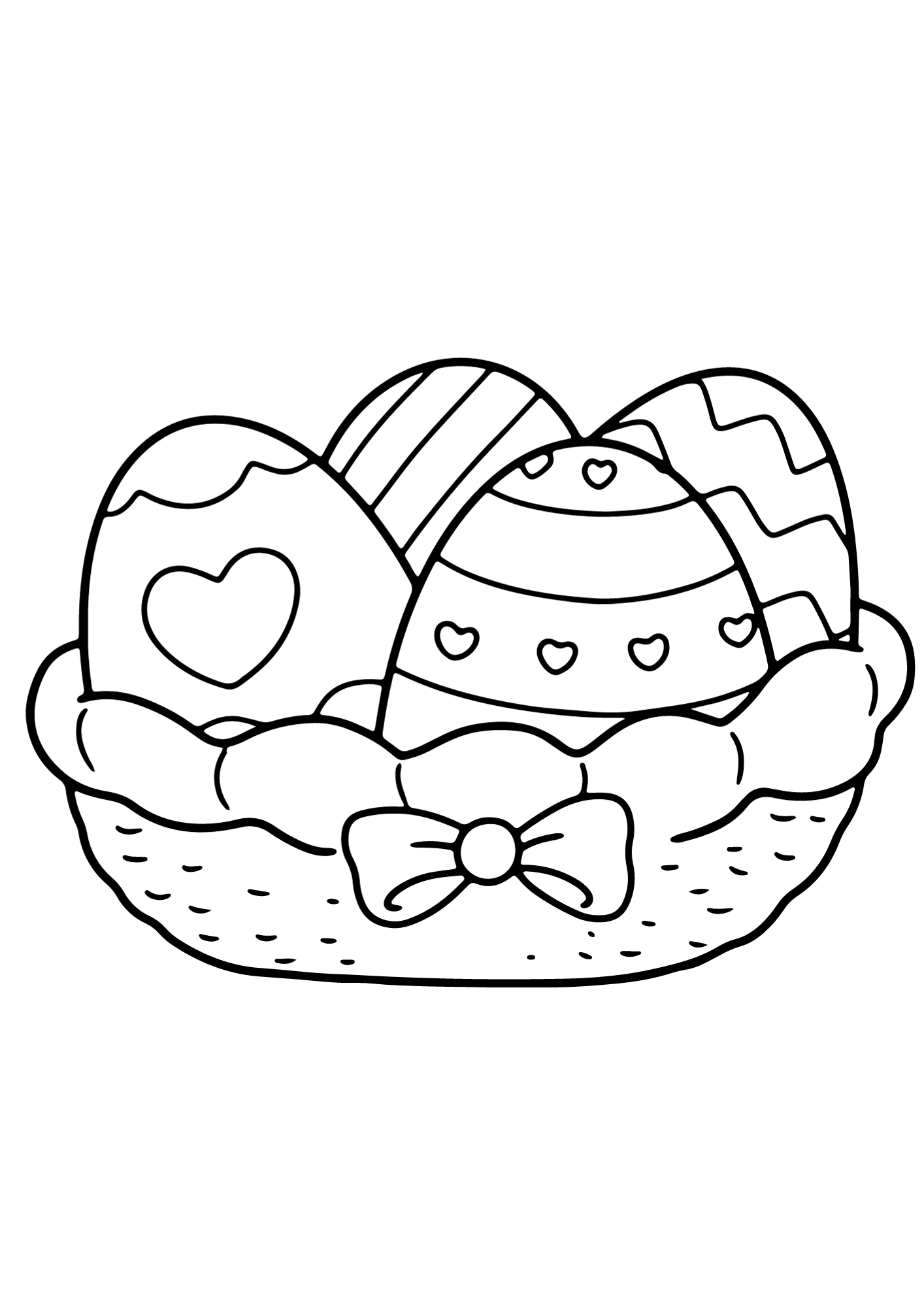Lovely Easter Egg Coloring Page
