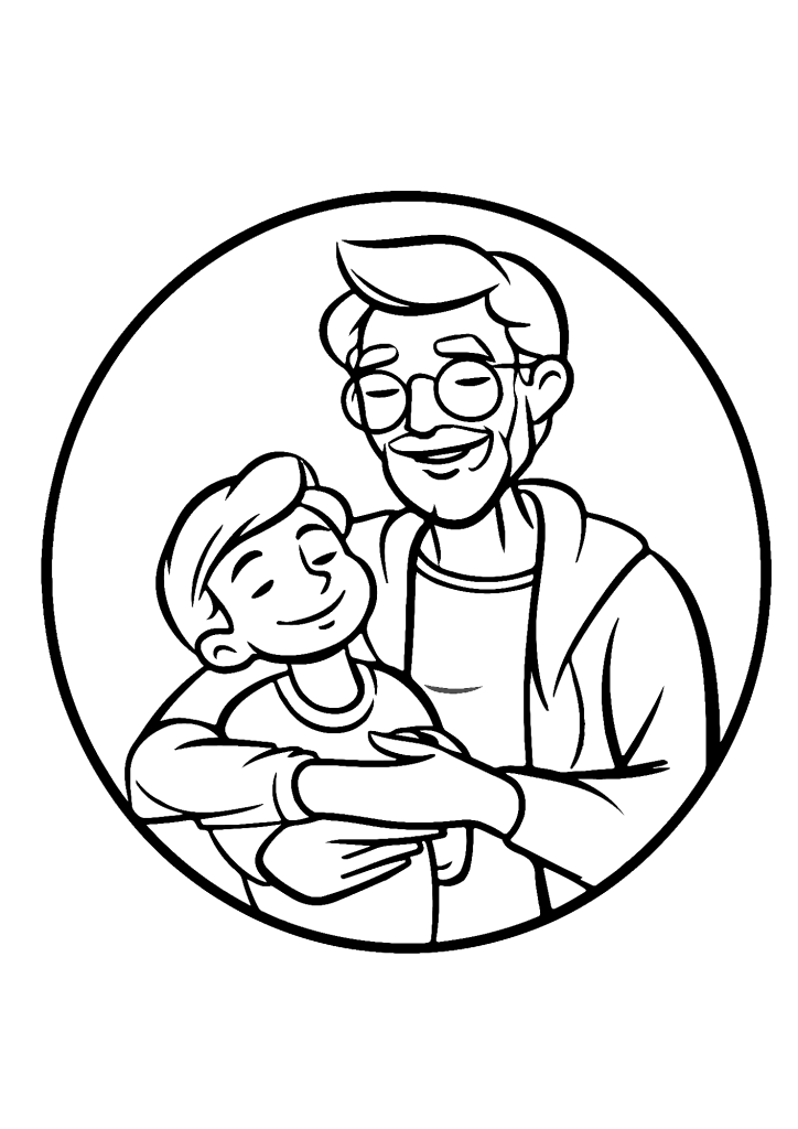 Preschool Father's Day Coloring Pages