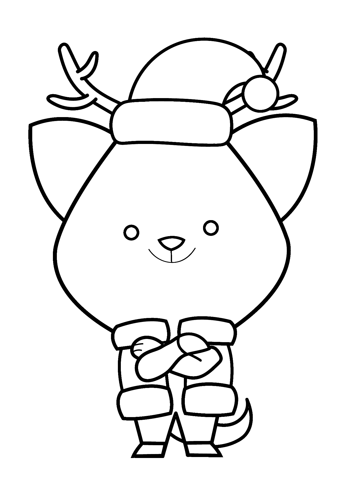 Realistic Deer Coloring Pages