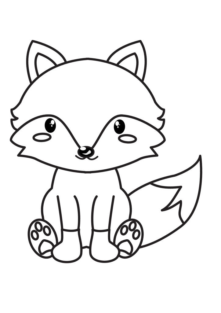 Red Fox Coloring Page