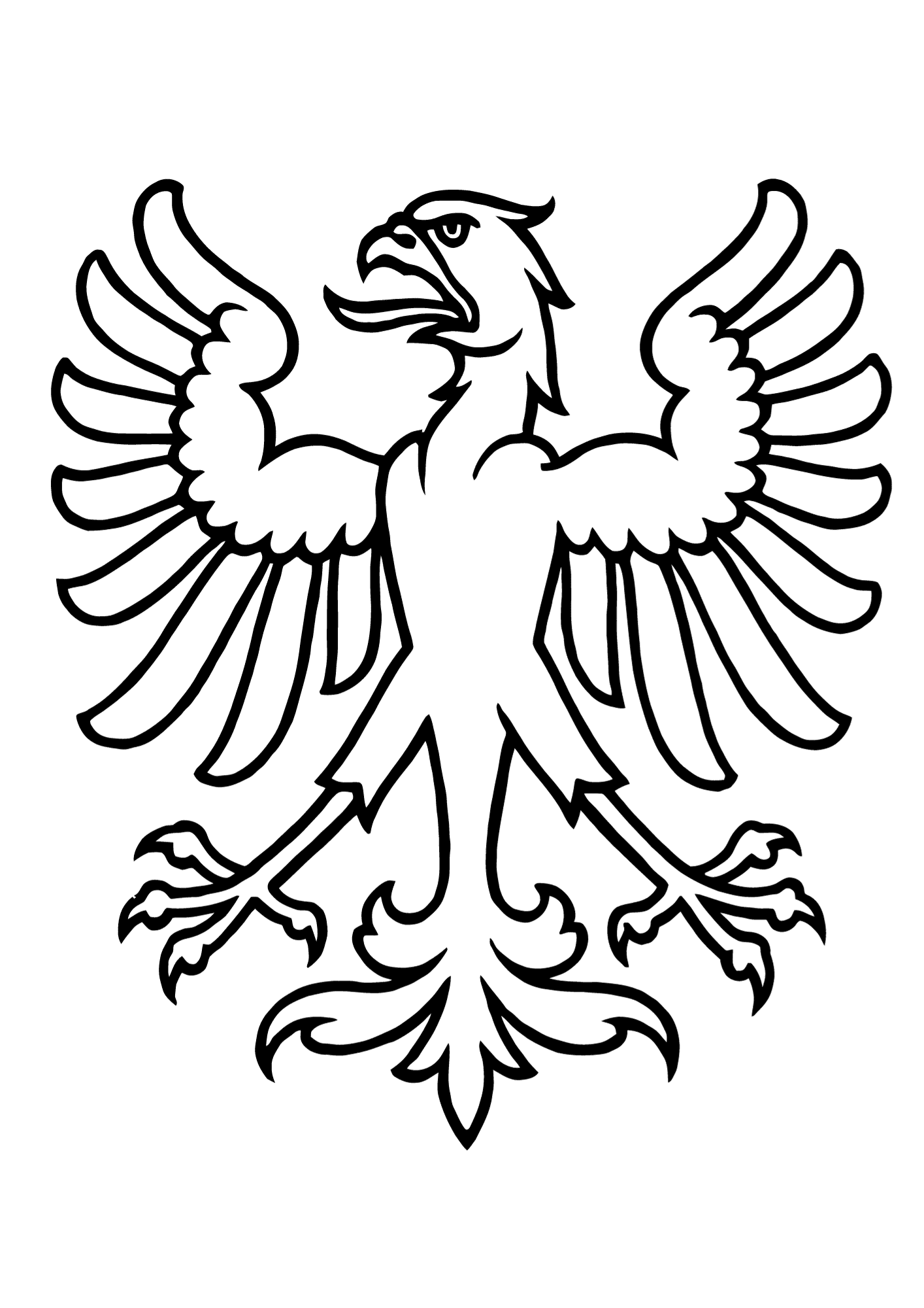 Strong Eagle Coloring Page