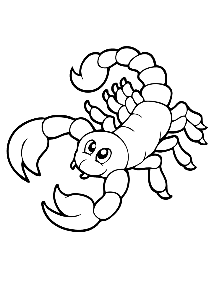 Sweet Scorpions Coloring Page For Children