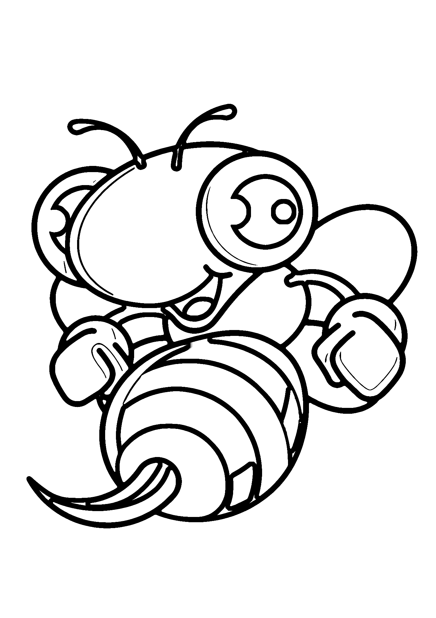 Sweet Bee Coloring Page