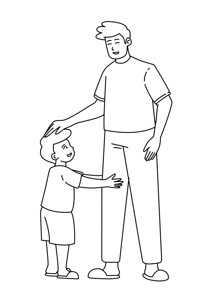 Sweet Father's Day Coloring Pages
