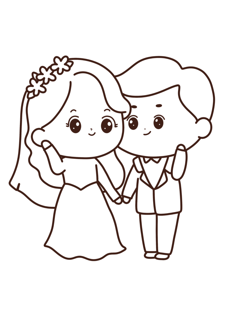 Wedding Dresses For Barbies Coloring Page