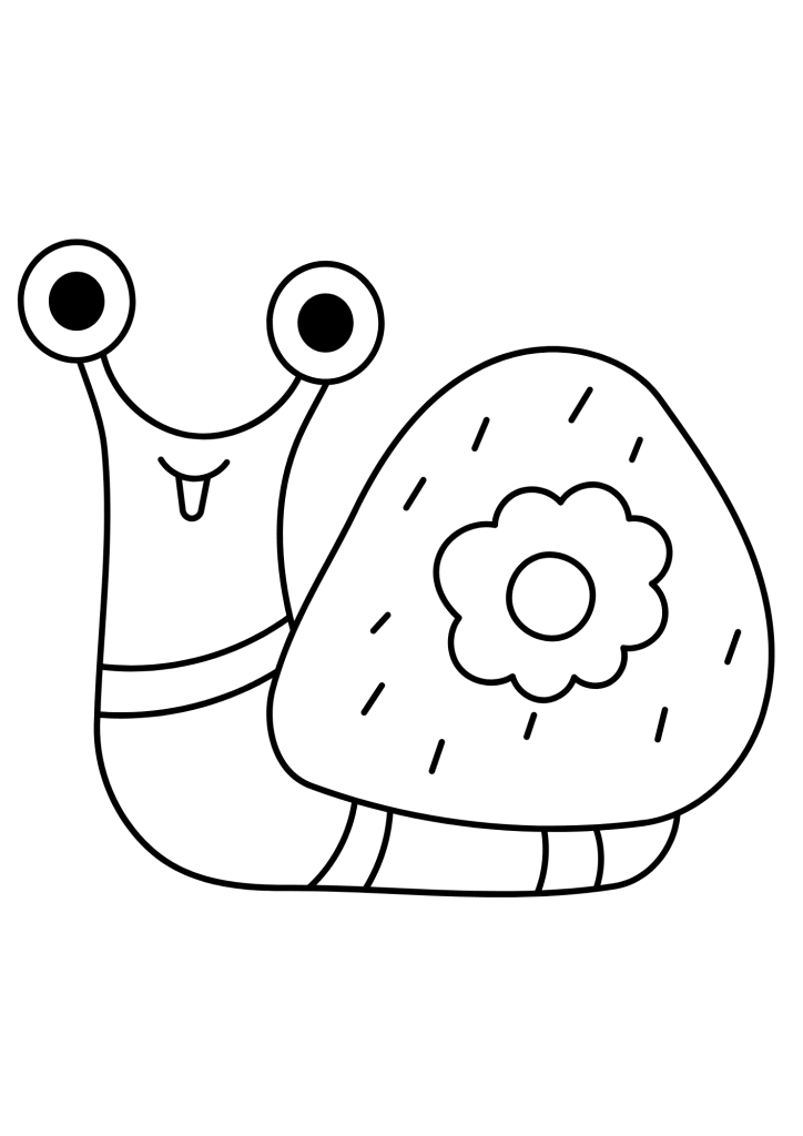 Lovely Snail Coloring Pages