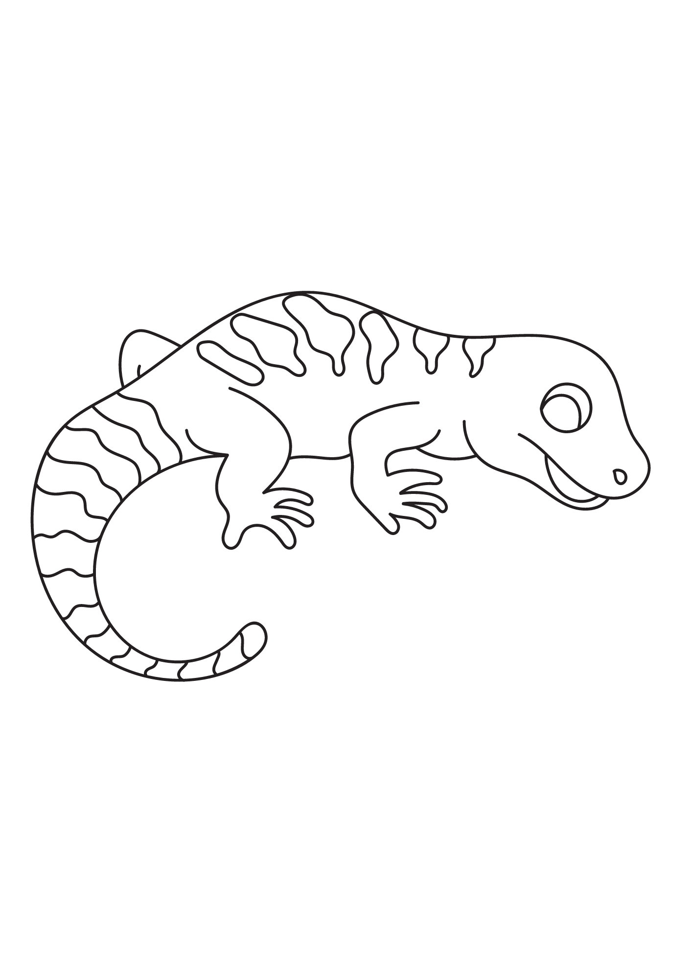Newt Painting Coloring Page