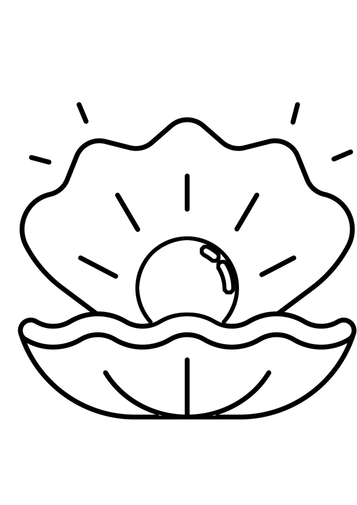 Oyster Drawing Coloring Pages