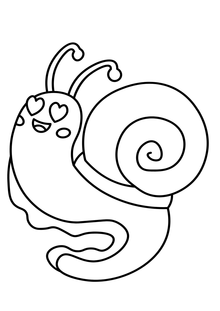 Snail To Print Coloring Pages