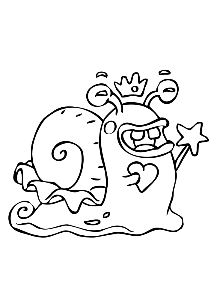 Snail Crazy Coloring Pages