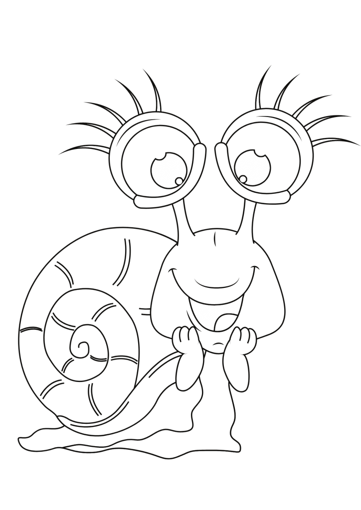 Snail Picture Printable For Children Coloring Pages