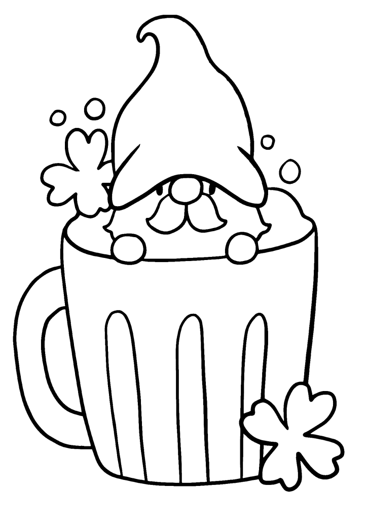 St Patrick's Day Coloring Sheet For Kids