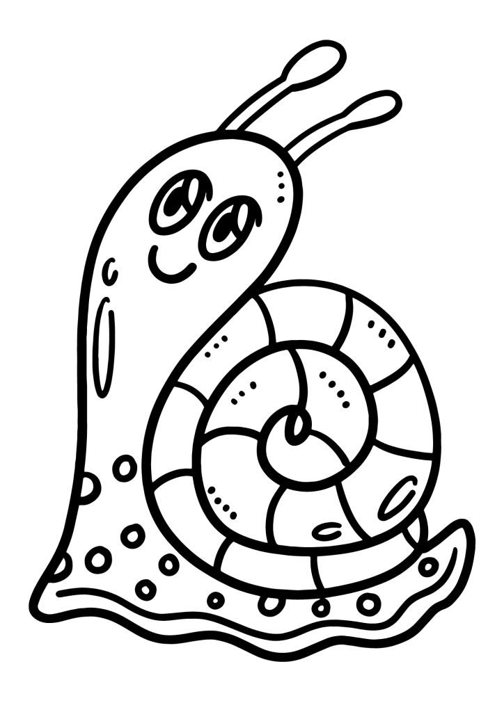 Sweet Snail Coloring Pages