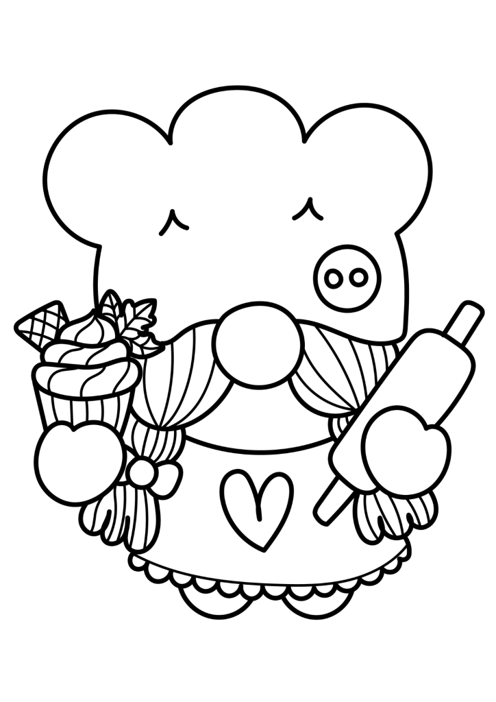 Thanksgiving Fruit Picture Free Coloring Page