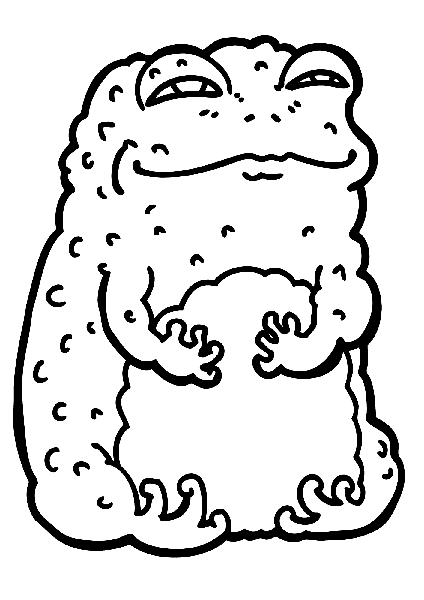 Toad Cartoon Coloring Pages