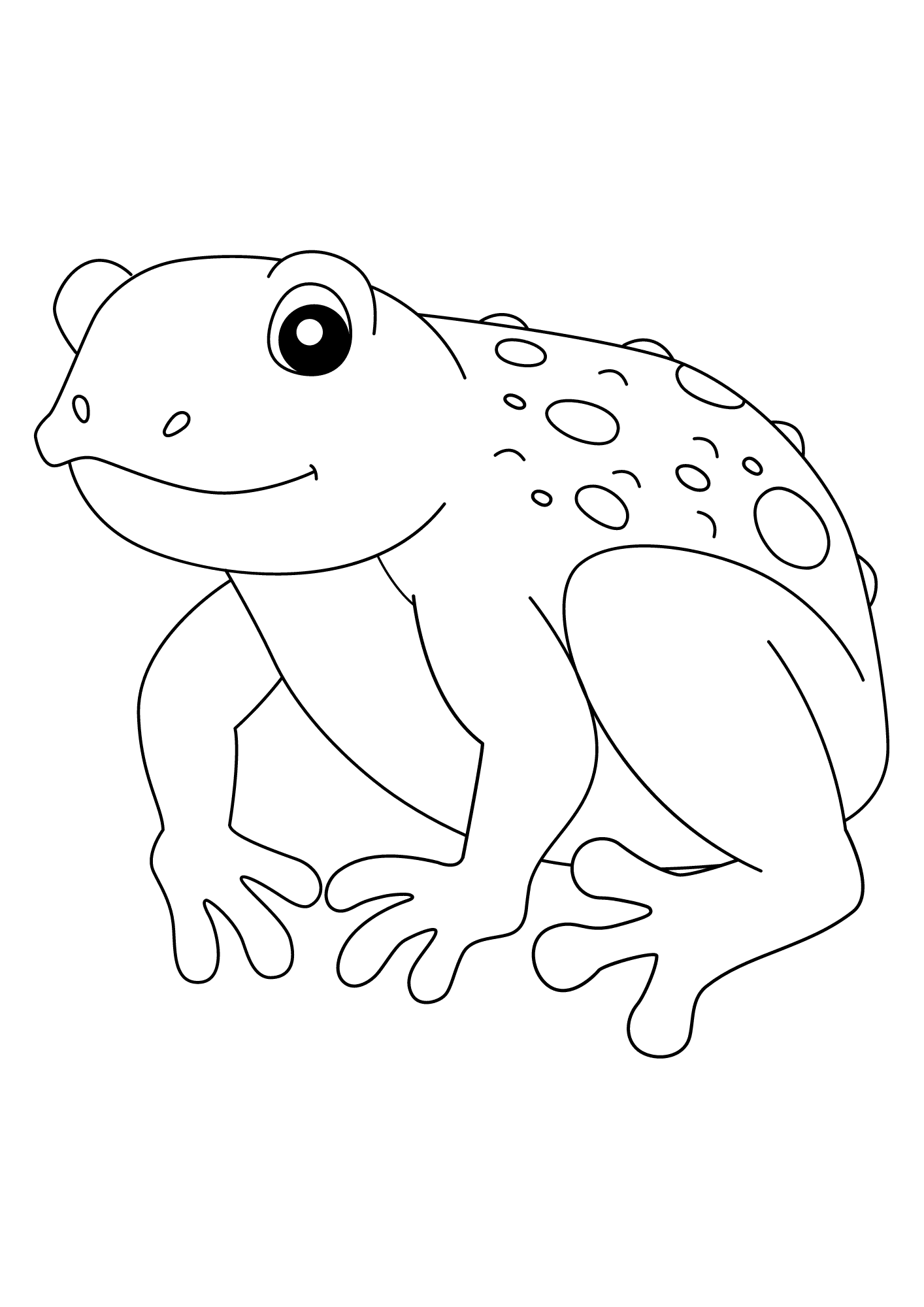 Toad Printable Coloring Page