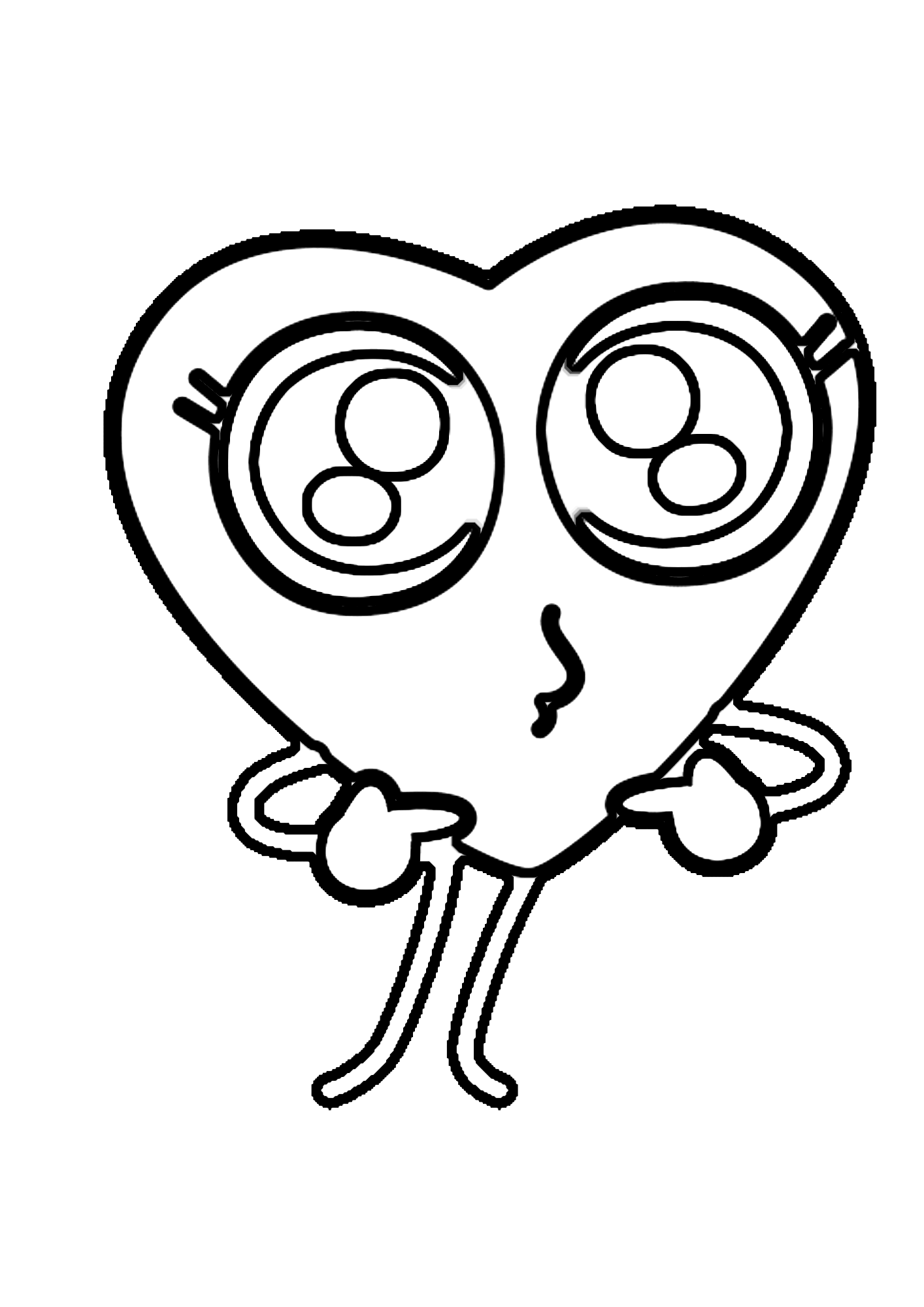 Valentine Heart Printable Coloring Page