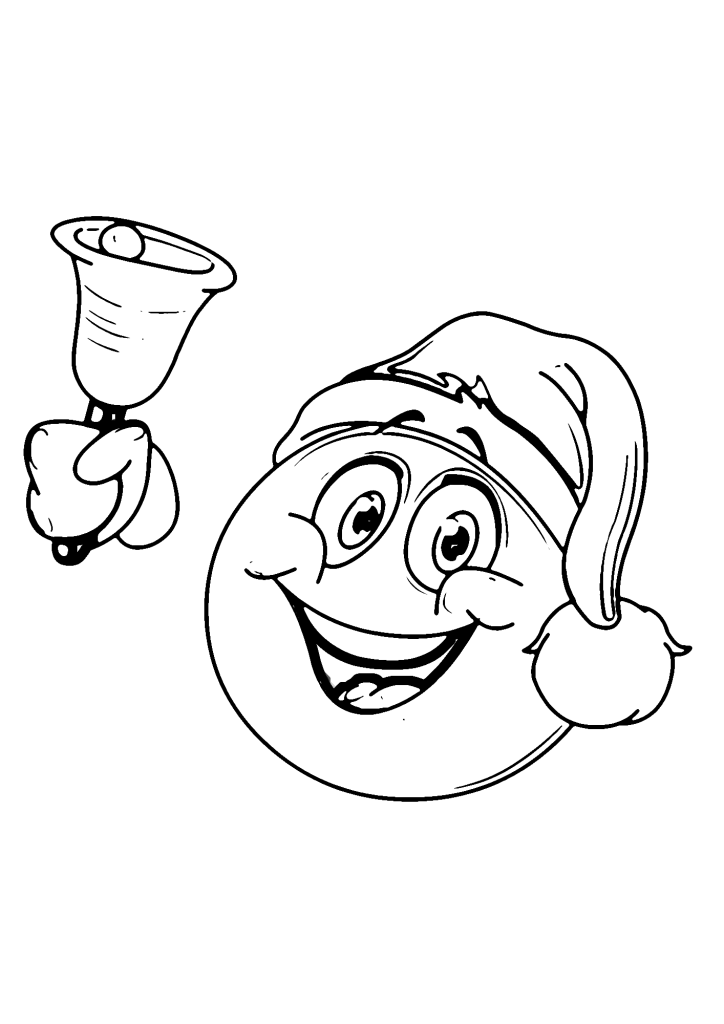 Christmas Bell Icon Coloring Pages