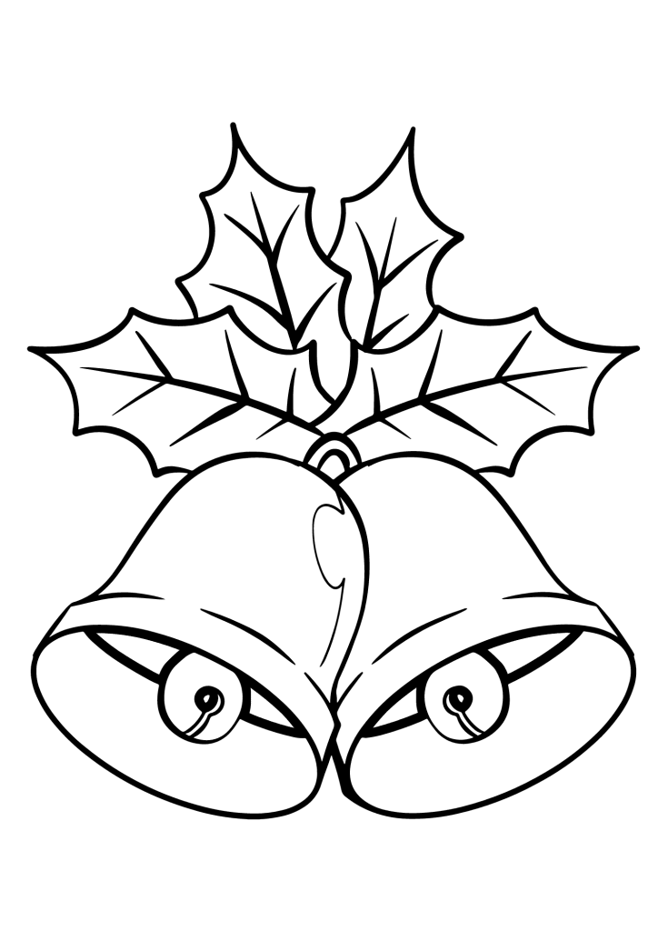 Christmas Bells Drawing Coloring Pages