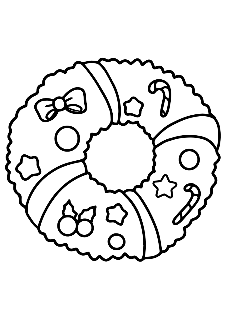 Christmas Bells Outline Coloring Pages