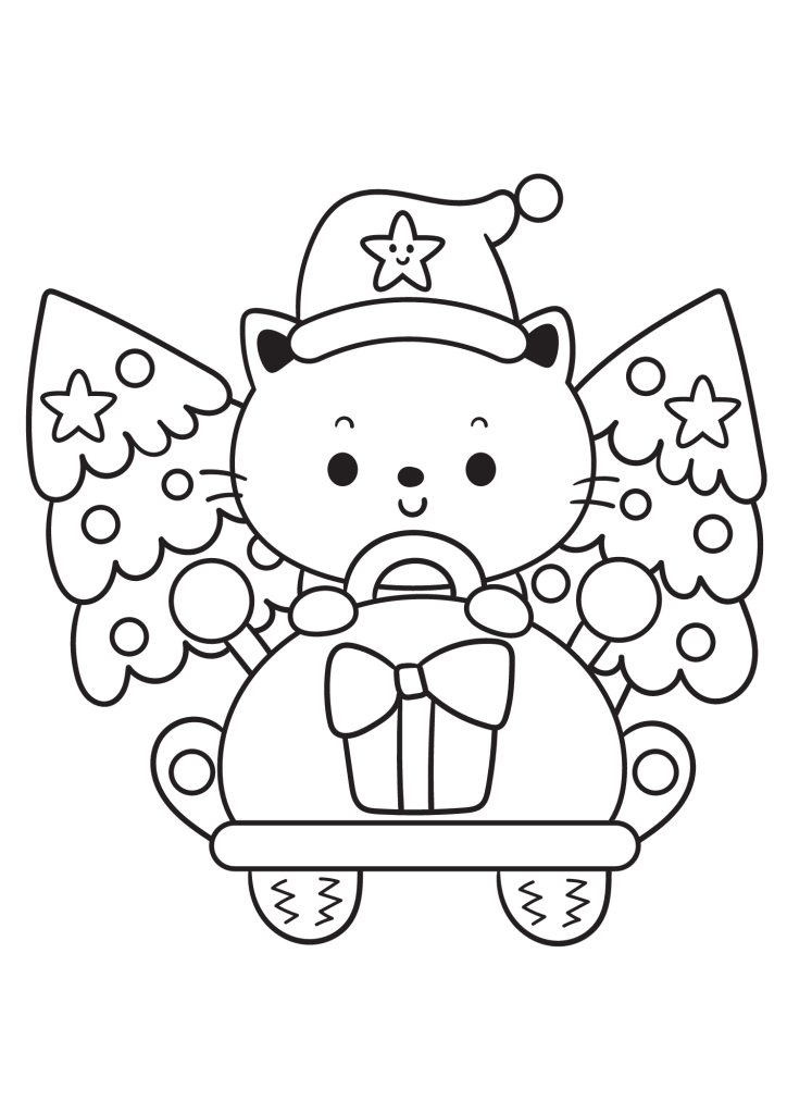 Christmas Tree Painting For Children Coloring Pages