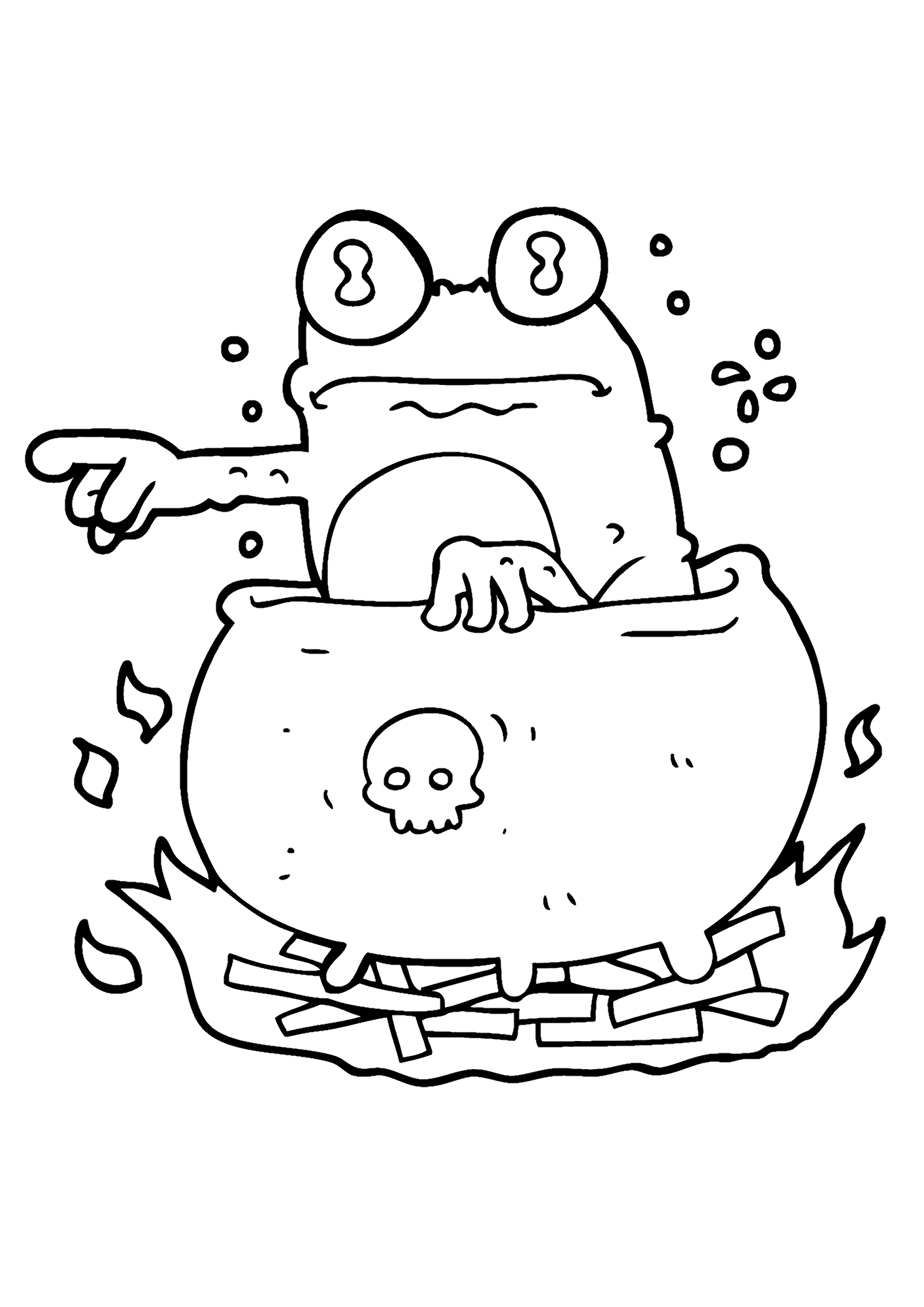 Free Toad Coloring Pages